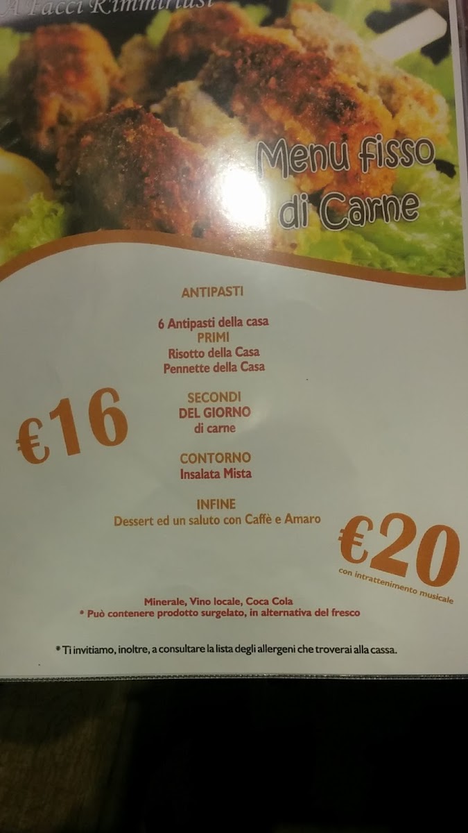 Menu A Facci R'immiriusi Ristorante E Pizzeria-8